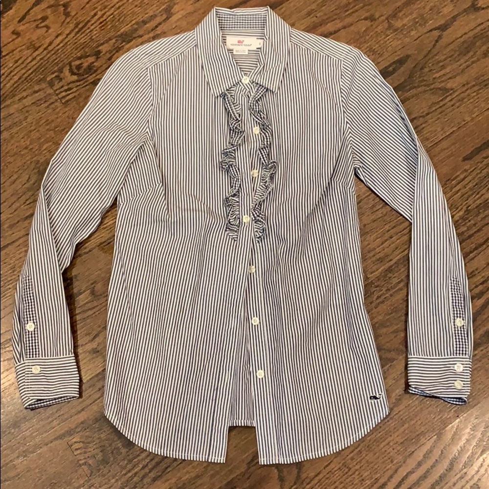 Vineyard Vines Ruffle Blouse